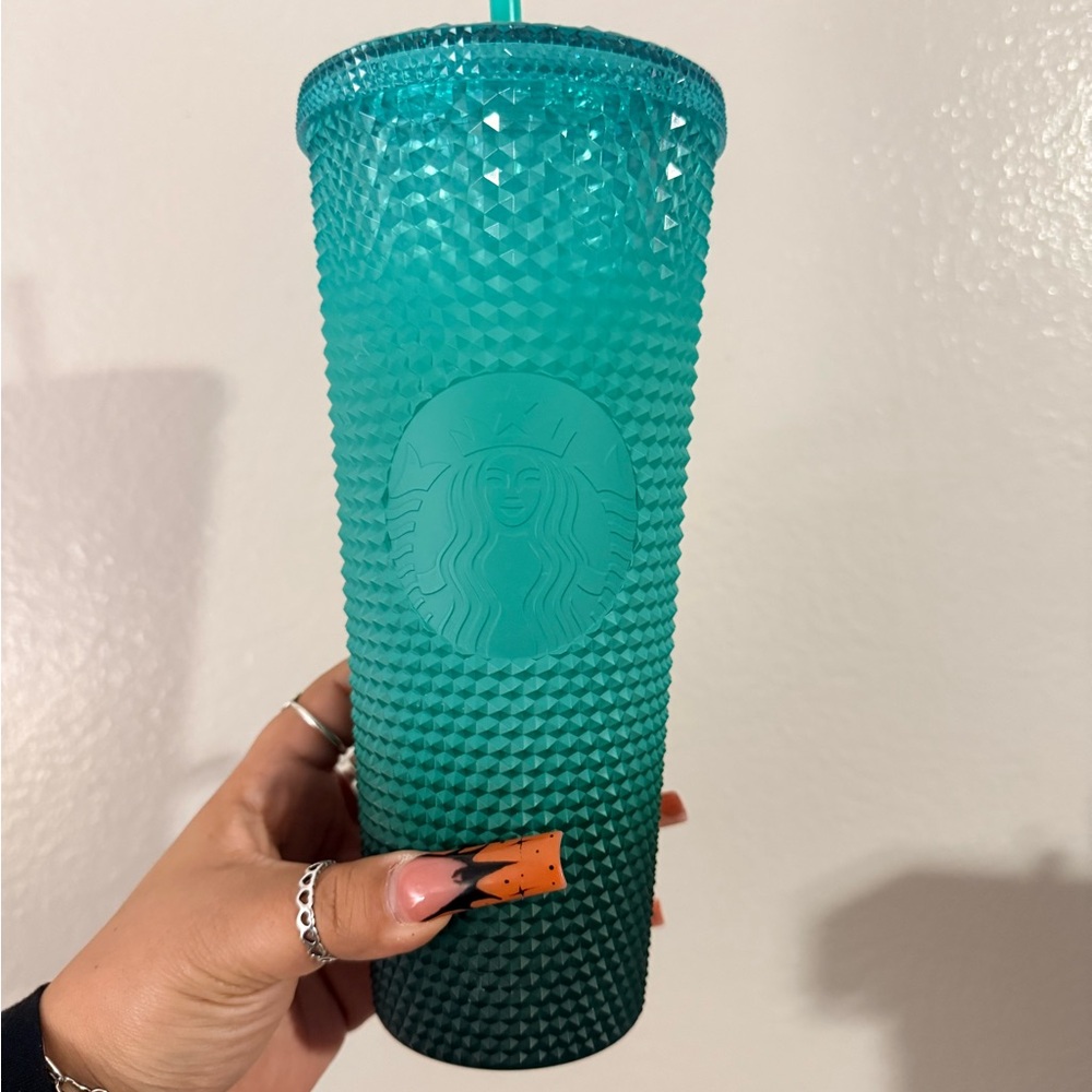 Starbucks Turquoise Textured Tumbler